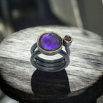 Cargar imagen en el visor de la galería, Anillo LLUMDOR AMATISTA / Black
